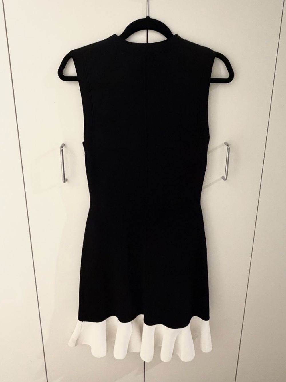 SANDRO Cropped two-tone dress - Picture 7 of 7
